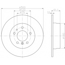 8DD 355 101-731 HELLA PAGID Тормозной диск