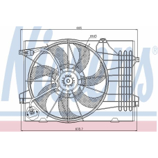 85367 NISSENS Вентилятор, охлаждение двигателя