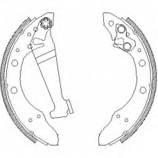 Z4046.01 WOKING Комплект тормозных колодок