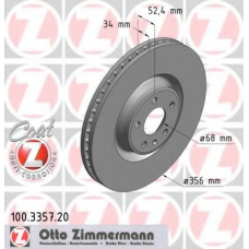 100.3357.20 ZIMMERMANN Тормозной диск