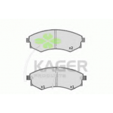 35-0265 KAGER Комплект тормозных колодок, дисковый тормоз