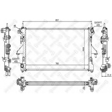 10-25355-SX STELLOX Радиатор, охлаждение двигателя