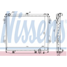 646827 NISSENS Радиатор, охлаждение двигателя