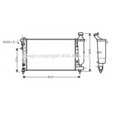 PEA2216 Prasco Радиатор, охлаждение двигателя