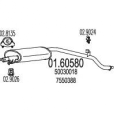 01.60580 MTS Глушитель выхлопных газов конечный