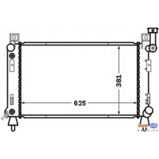 8MK 376 726-601 HELLA Радиатор, охлаждение двигателя