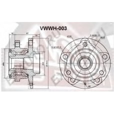 VWWH-003 ASVA Ступица колеса