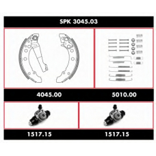 SPK 3045.03 ROADHOUSE Комплект тормозов, барабанный тормозной механизм