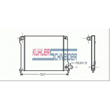 1700531 KUHLER SCHNEIDER Радиатор, охлаждение двигател