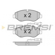 BP3334 BREMSI Комплект тормозных колодок, дисковый тормоз