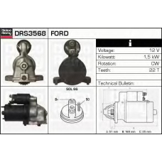 DRS3568 DELCO REMY Стартер