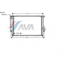 BW2194 AVA Радиатор, охлаждение двигателя