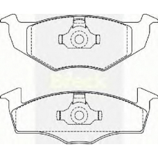 21866 20 702 00 BRECK Комплект тормозных колодок, дисковый тормоз