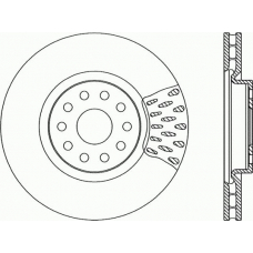 BDR1737.20 OPEN PARTS Тормозной диск