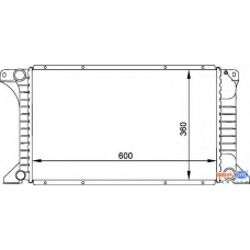 8MK 376 715-471 HELLA Радиатор, охлаждение двигателя