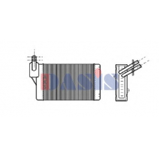 049030N AKS DASIS Теплообменник, отопление салона