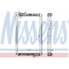 62571 NISSENS Радиатор, охлаждение двигателя