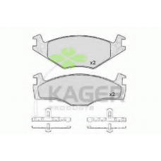 35-0023 KAGER Комплект тормозных колодок, дисковый тормоз
