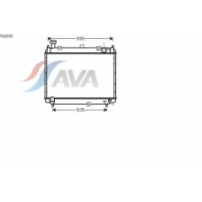 TO2233 AVA Радиатор, охлаждение двигателя