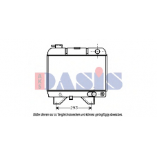 160047N AKS DASIS Радиатор, охлаждение двигателя