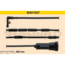 BAV1027 BARUM Сигнализатор, износ тормозных колодок