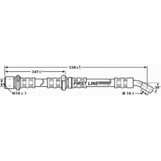 FBH7193 FIRST LINE Тормозной шланг