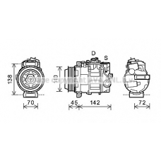 MSK586 AVA Компрессор, кондиционер