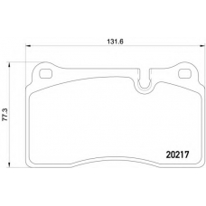 2020101 TEXTAR Комплект тормозных колодок, дисковый тормоз