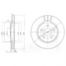 BG4001 DELPHI Тормозной диск