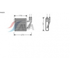 VW6203 AVA Теплообменник, отопление салона