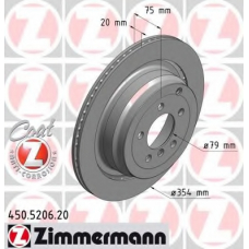 450.5206.20 ZIMMERMANN Тормозной диск