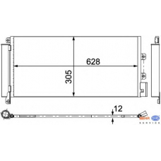 8FC 351 304-251 HELLA Конденсатор, кондиционер