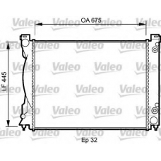 735028 VALEO Радиатор, охлаждение двигателя
