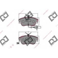 BP2185 DJ PARTS Комплект тормозных колодок, дисковый тормоз