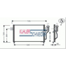 0520901 KUHLER SCHNEIDER Конденсатор, кондиционер