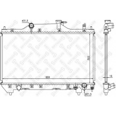 10-26303-SX STELLOX Радиатор, охлаждение двигателя