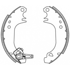 BSA2024.00 OPEN PARTS Комплект тормозных колодок