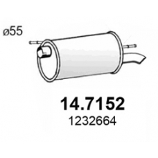 14.7152 ASSO Глушитель выхлопных газов конечный