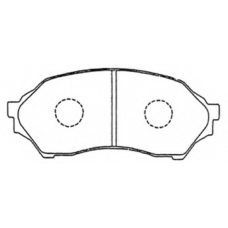 AKD-5425 ASVA Комплект тормозных колодок, дисковый тормоз