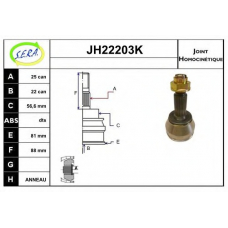 JH22203K SERA Шарнирный комплект, приводной вал