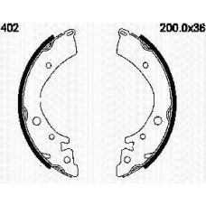 8100 40402 TRISCAN Комплект тормозных колодок