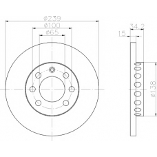 MDC1522 MINTEX Тормозной диск