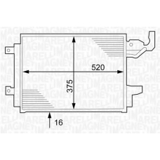 350203241000 MAGNETI MARELLI Конденсатор, кондиционер