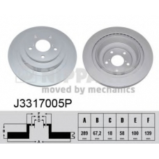 J3317005P NIPPARTS Тормозной диск