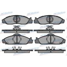 AC0581437D AC Delco Комплект тормозных колодок, дисковый тормоз