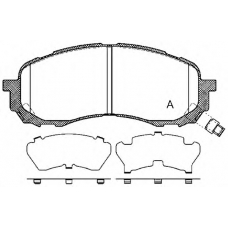 BPA1081.11 OPEN PARTS Комплект тормозных колодок, дисковый тормоз