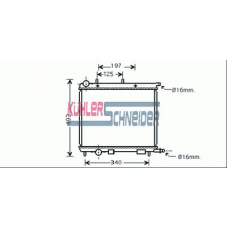 1500291 KUHLER SCHNEIDER Радиатор, охлаждение двигател