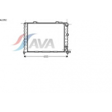 AL2052 AVA Радиатор, охлаждение двигателя