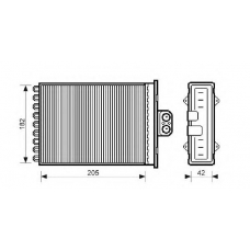 QHR2101 QUINTON HAZELL Теплообменник, отопление салона