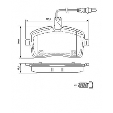 0 986 494 097 BOSCH Комплект тормозных колодок, дисковый тормоз